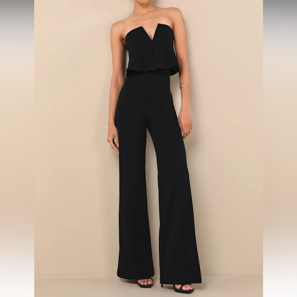 Lulus Power of Love Black Jumpsuit